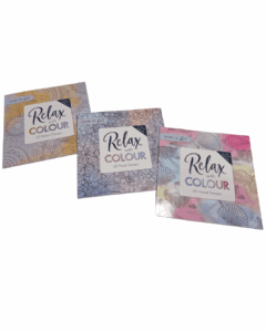 60 PAGE RELAX WITH COLOURS ADULT COLOURING BOOK