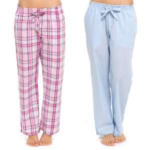 ELASTICATED WAIST PYJAMAS -  YARN DYED