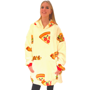 FLEECE PIZZA HOODIE