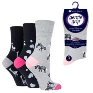 GENTLE-GRIP-FUN-FEET-ZEBRA-SOCKS