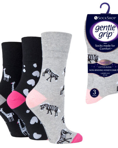 GENTLE-GRIP-FUN-FEET-ZEBRA-SOCKS
