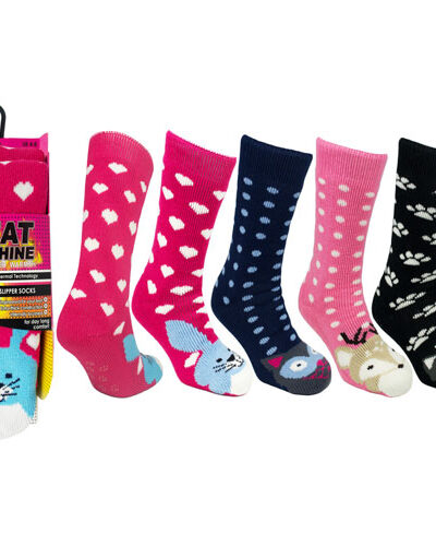 HEAT MACHINE ANIMAL SLIPPER SOCKS