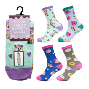 NOVELTY SOCKS- MIXED DESIGN