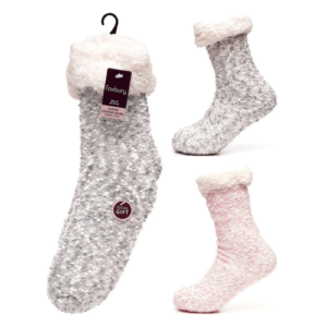 POPCORN LOUNGE SOCKS- SHERPA LINING