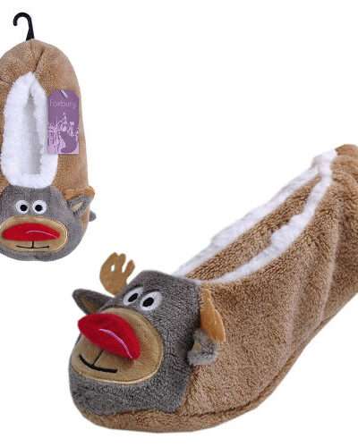 RUDOLPH SLIPPER SOCKS