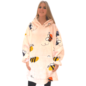 SHERPA LINED BUMBLE BEE HOODIE