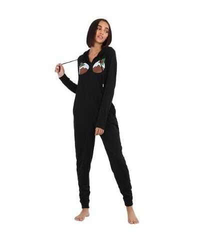SLIM FIT CHRISTMAS PUDDING ONESIE
