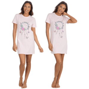 'TAKE A MOMENT TO BREATHE' PINK NIGHTIE