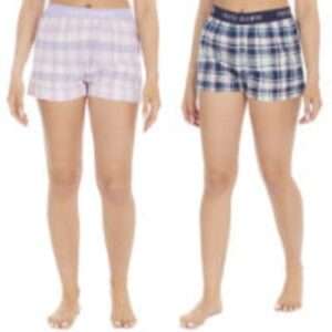 WOVEN CHECK SHORTS PYJAMAS