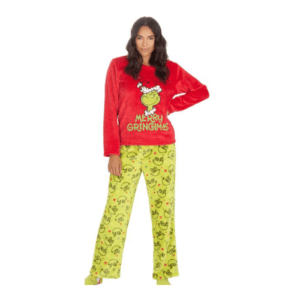 CHRISTMAS GRINCH FLEECE LOUNGE SET
