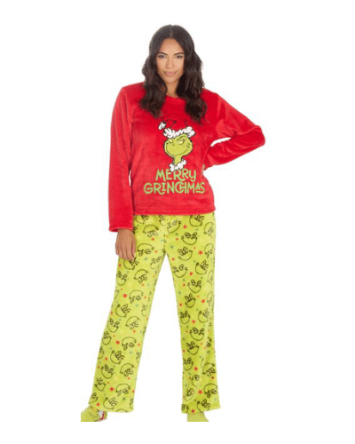 CHRISTMAS GRINCH FLEECE LOUNGE SET
